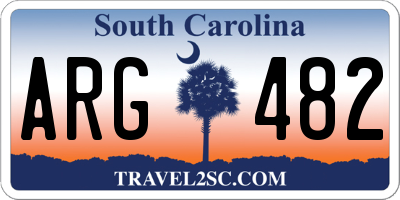 SC license plate ARG482