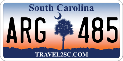 SC license plate ARG485