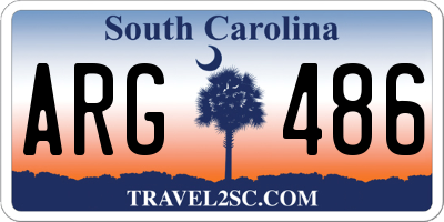 SC license plate ARG486