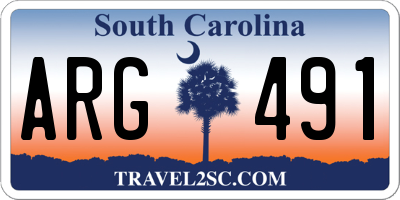 SC license plate ARG491