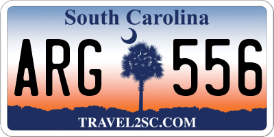 SC license plate ARG556