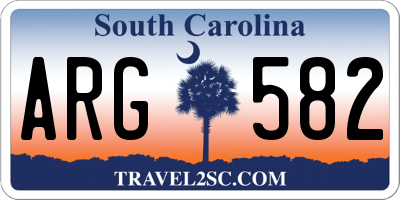 SC license plate ARG582