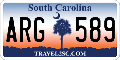 SC license plate ARG589