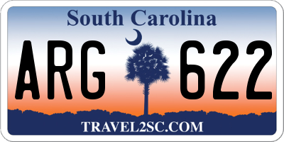 SC license plate ARG622