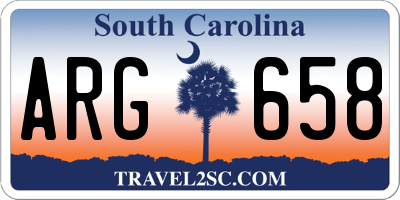 SC license plate ARG658