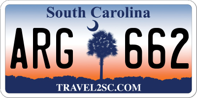 SC license plate ARG662