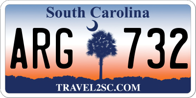 SC license plate ARG732