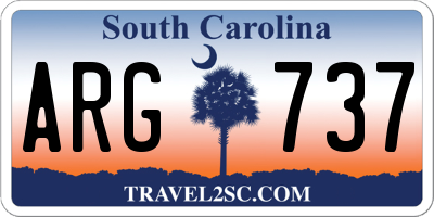 SC license plate ARG737