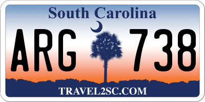 SC license plate ARG738
