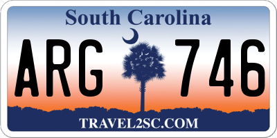 SC license plate ARG746