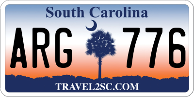 SC license plate ARG776