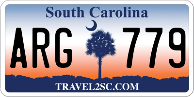 SC license plate ARG779