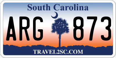 SC license plate ARG873