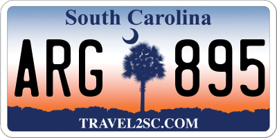 SC license plate ARG895