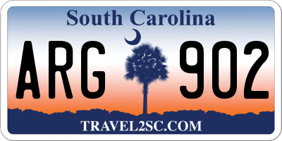 SC license plate ARG902