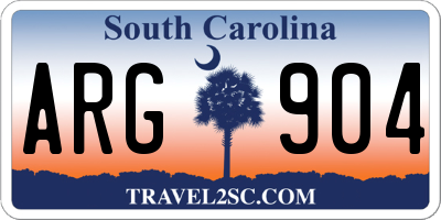 SC license plate ARG904