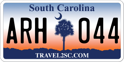 SC license plate ARH044