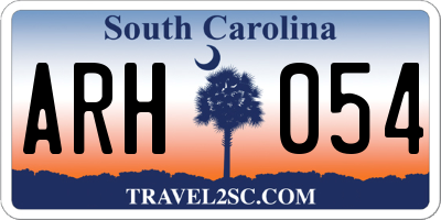 SC license plate ARH054