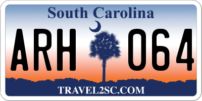 SC license plate ARH064