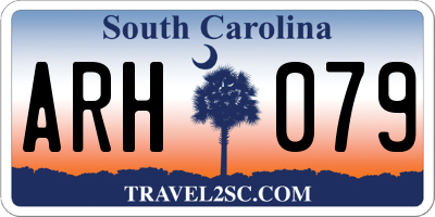 SC license plate ARH079