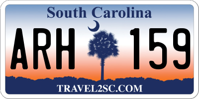 SC license plate ARH159