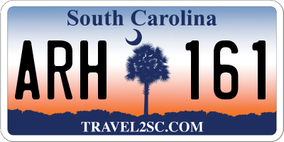 SC license plate ARH161