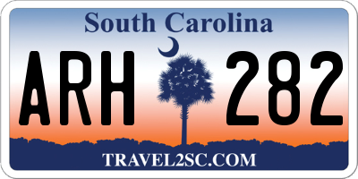 SC license plate ARH282