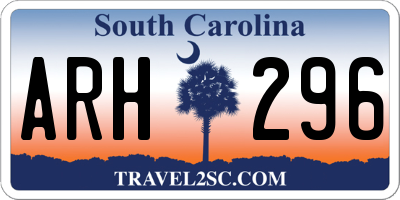 SC license plate ARH296