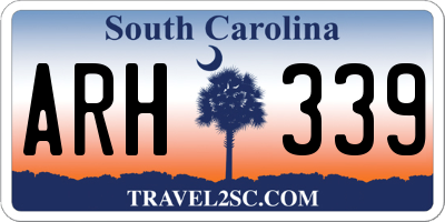 SC license plate ARH339