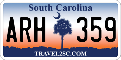 SC license plate ARH359