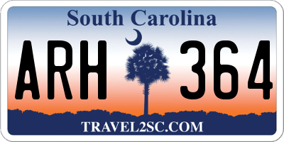 SC license plate ARH364