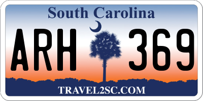 SC license plate ARH369
