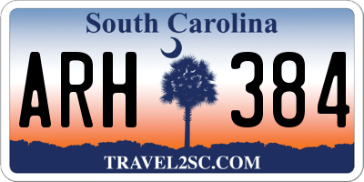 SC license plate ARH384