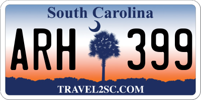 SC license plate ARH399