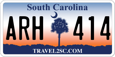 SC license plate ARH414