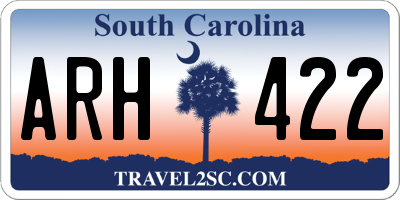 SC license plate ARH422