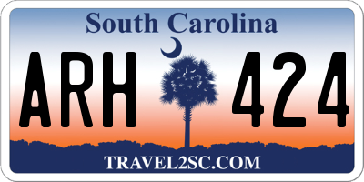 SC license plate ARH424