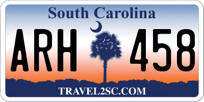 SC license plate ARH458