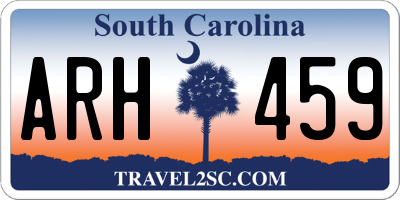 SC license plate ARH459