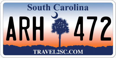 SC license plate ARH472