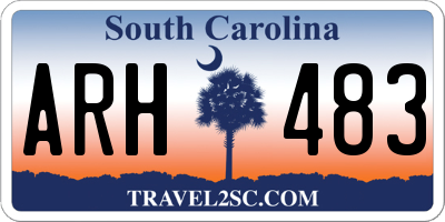 SC license plate ARH483