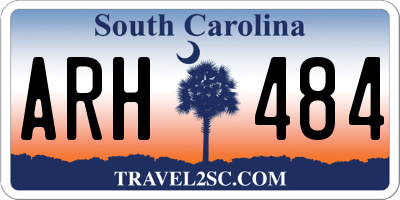 SC license plate ARH484