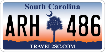 SC license plate ARH486
