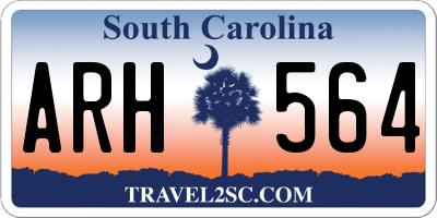 SC license plate ARH564