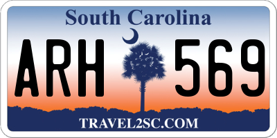 SC license plate ARH569