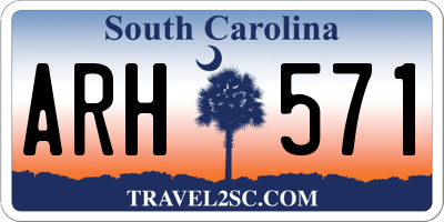SC license plate ARH571