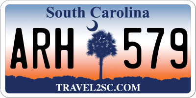 SC license plate ARH579