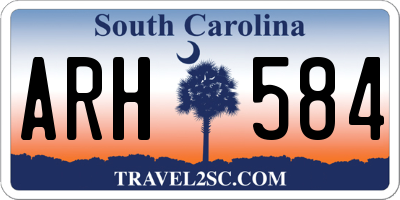 SC license plate ARH584