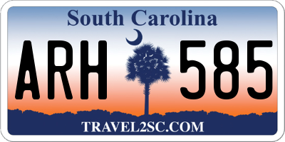 SC license plate ARH585