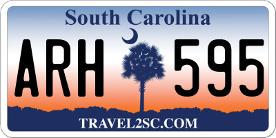 SC license plate ARH595